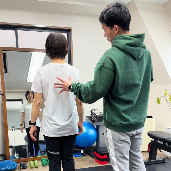 身体の評価の様子