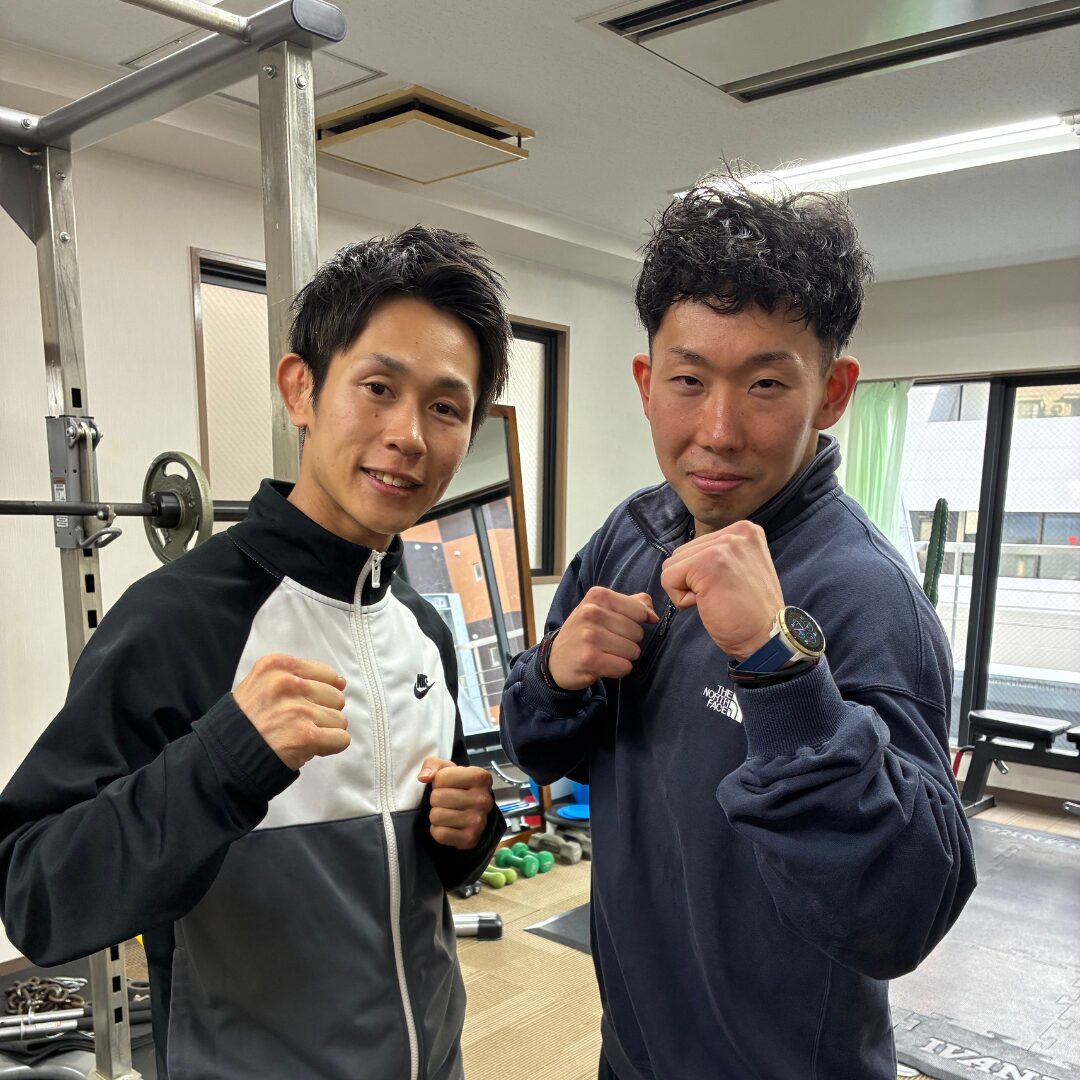 Tune Upでコンディショニングを受けるA級プロボクサー岩﨑圭祐選手