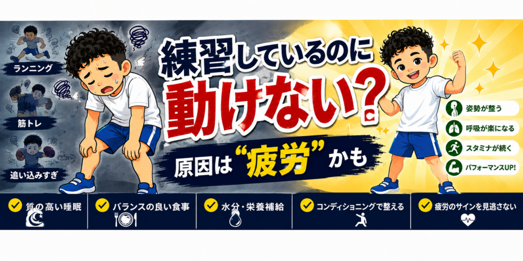アスリートの疲労と回復をテーマにしたTune Upのコンディショニング解説